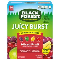 Black Forest Juicy Burst Mixed Fruit Fruit Flavored Snacks 40 ea
