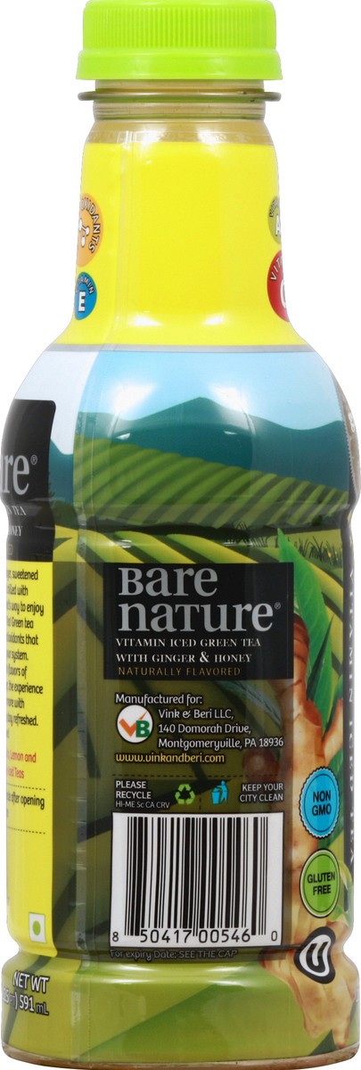 slide 2 of 4, Bare Nature Green Tea Ginger & Honey Bare Nature Tea - 20 fl oz, 20 fl oz
