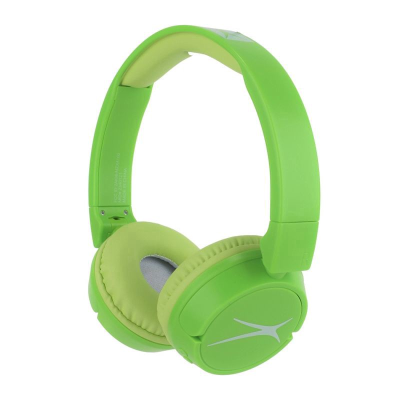 slide 10 of 10, Altec Lansing Kid Safe 3-in-1 Bluetooth Wireless Headphones - Pear Green, 1 ct