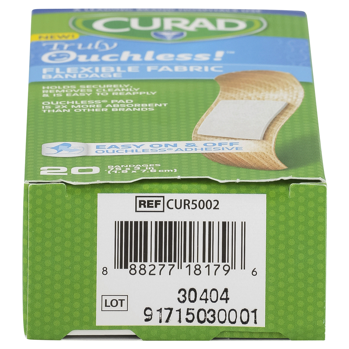 slide 5 of 5, Curad Truly Ouchless Bandage, 20 ct