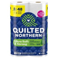 Quilted Northern Ultra Soft & Strong Toilet Paper, 24 Super Mega Rolls