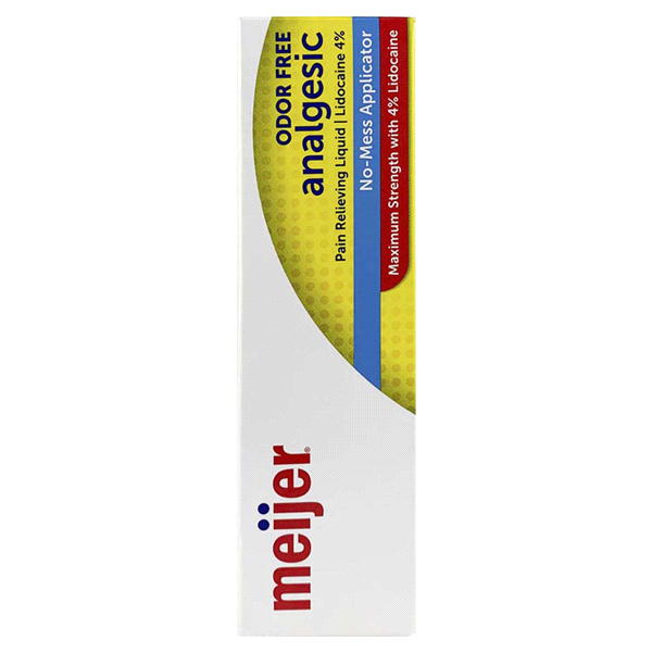 slide 8 of 13, Meijer Analgesic + Lidocaine Roll On Pain Reliever, 1 ct