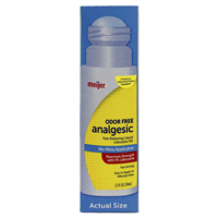 slide 11 of 13, Meijer Analgesic + Lidocaine Roll On Pain Reliever, 1 ct