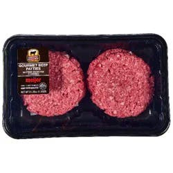Fresh From Meijer Certified Angus Beef Buttery Prime Rib Flavored Patties, 4 ct