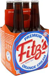 Fitz's Orange And Cream - 4 ct; 12 fl oz