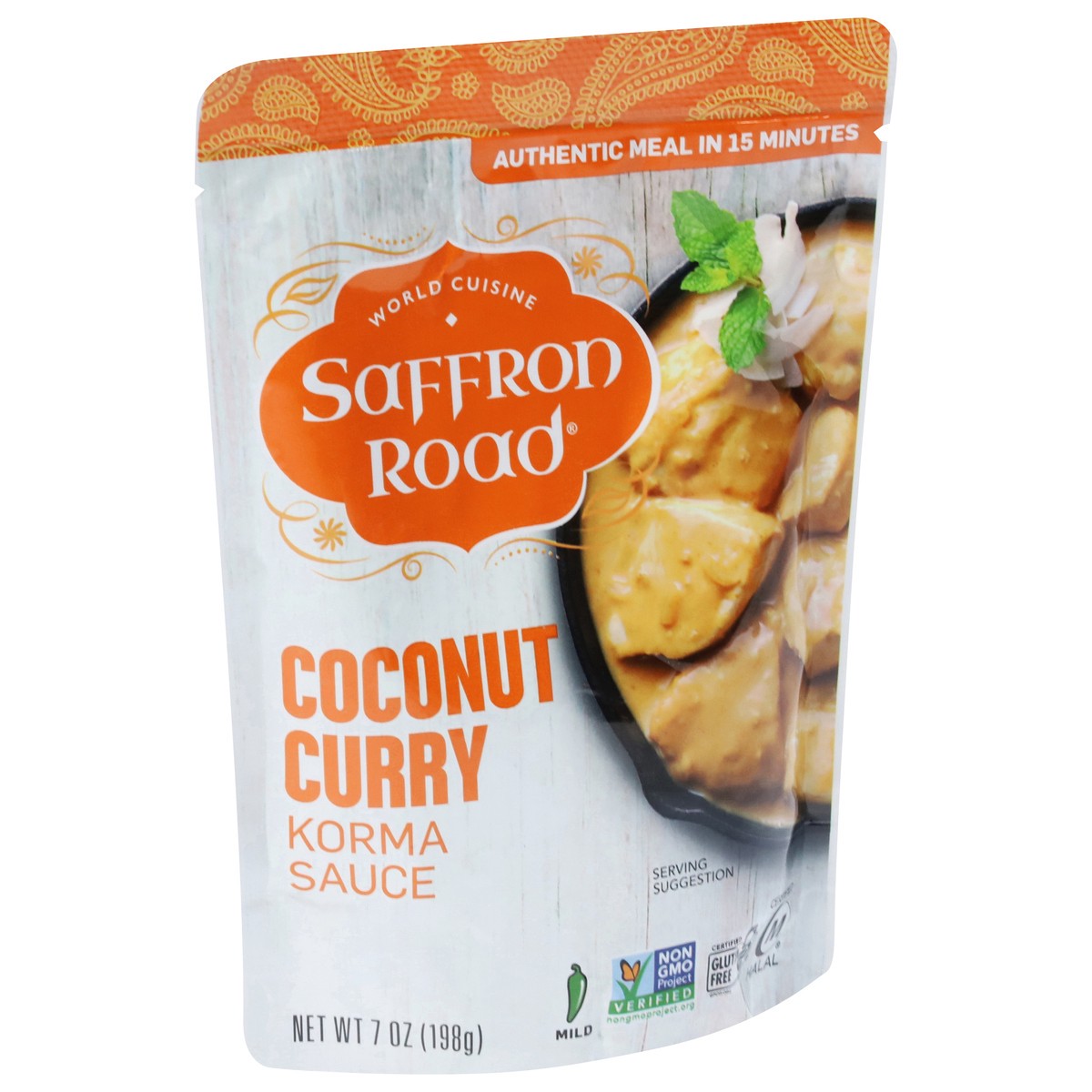 slide 12 of 13, Saffron Road Mild Coconut Curry Korma Sauce 7 oz, 7 oz