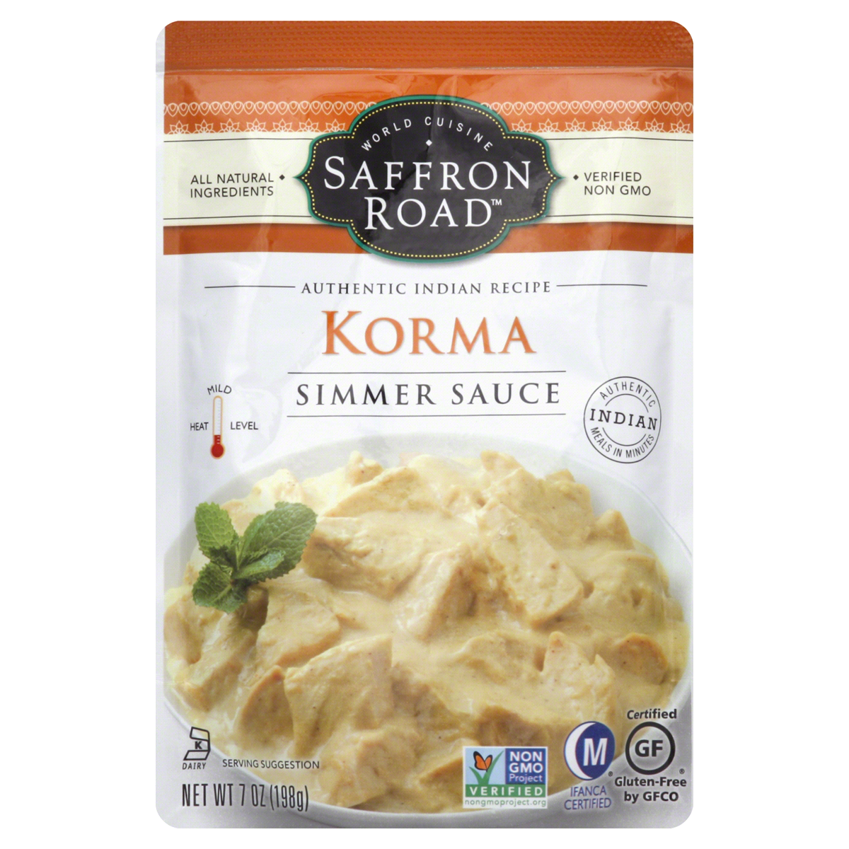 slide 1 of 1, Saffron Road Korma Simmer Sauce, 7 oz