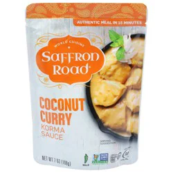 Saffron Road Mild Coconut Curry Korma Sauce 7 oz