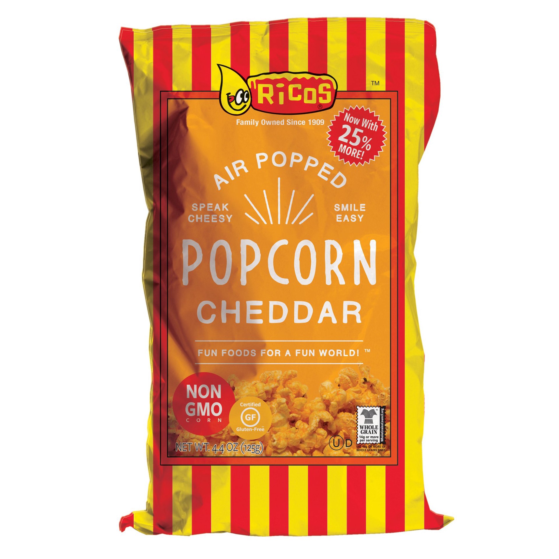slide 1 of 10, Rico's Ready-to-Eat Cheese Flavored Popcorn, 3.5 oz
