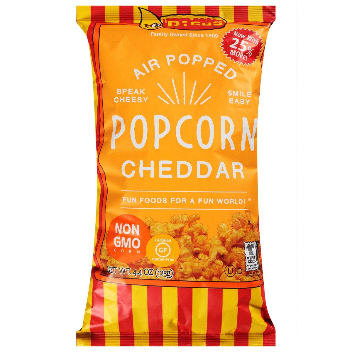 slide 1 of 10, Rico's Ready-to-Eat Cheese Flavored Popcorn, 3.5 oz