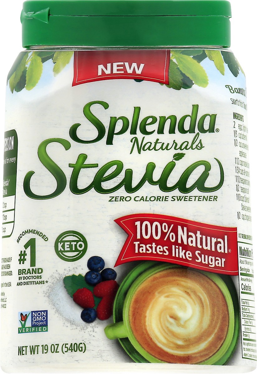 slide 6 of 9, Splenda Stevia Zero Calorie Sweetener Jar, 19 oz