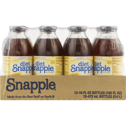 slide 7 of 11, Snapple Diet Lemon Iced Tea - 4 ct, 4 ct