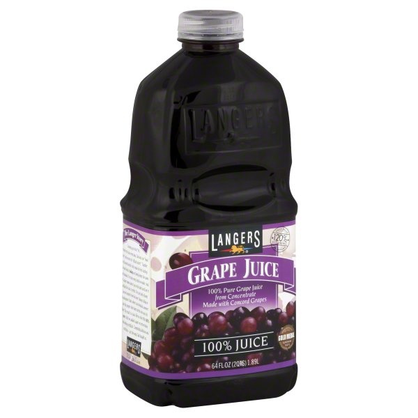 slide 1 of 1, Langers Grape Jce W Vit C - 64 oz, 64 oz