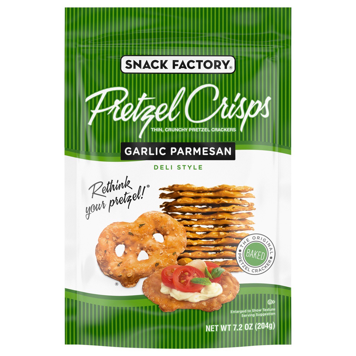 slide 1 of 5, Snack Factory Garlic Parmesan Pretzel Crisps - 7.2oz, 