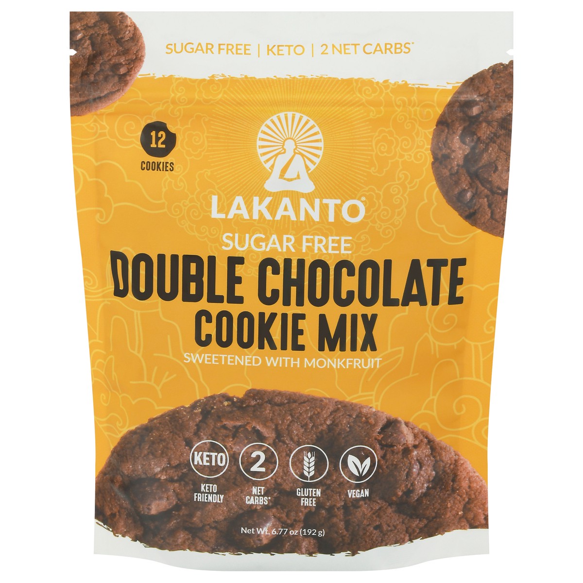 slide 13 of 13, Lakanto Sugar Free Double Chocolate Cookie Mix 6.77 oz, 6.77 oz