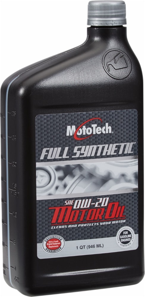 slide 1 of 1, MotoTech 0W-20 Sae Full Synthetic Motor Oil, 1 qt