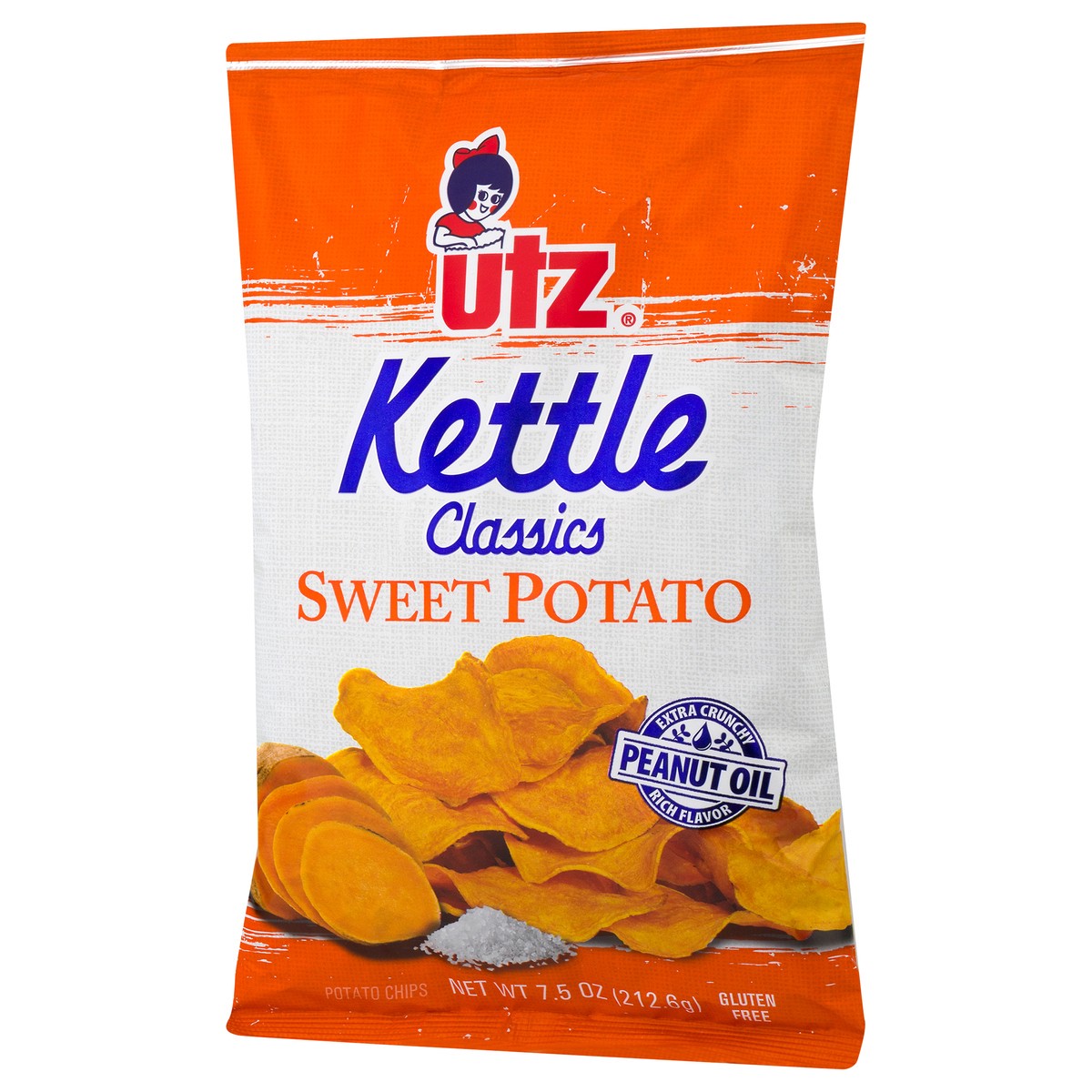 slide 3 of 9, Utz Kettle Classics Sweet Potato Chips, 7.5 oz