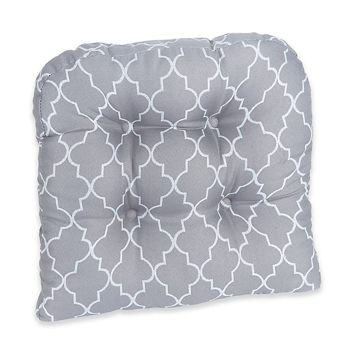 slide 1 of 3, Klear Vu Trellis Gripper Chair Pad - Grey, 2 ct