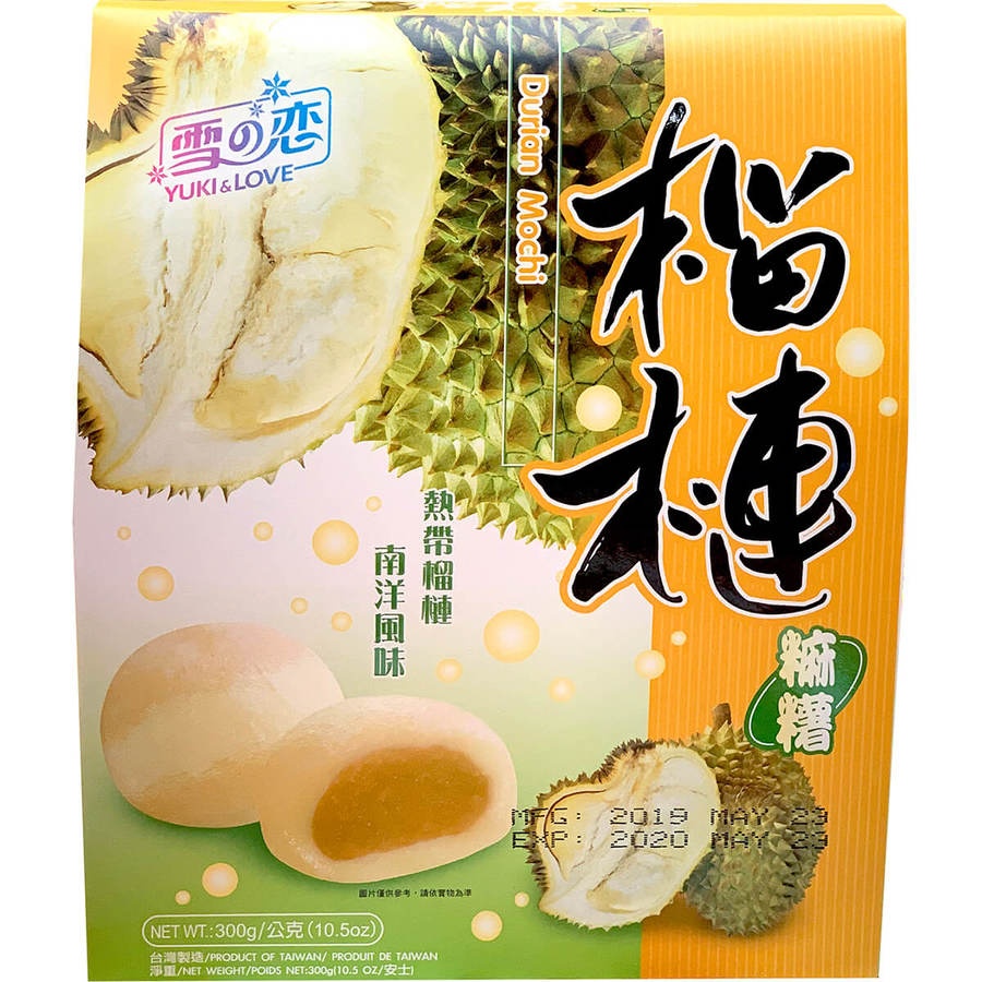 slide 1 of 1, Yuki & Love Small Mochi Durian Flavor, 300 gram