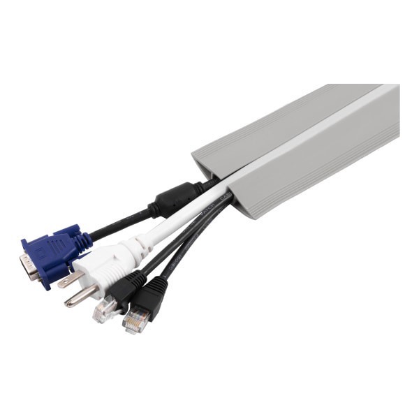 slide 3 of 6, Ativa Cable Management Tube, Gray, 1 ct