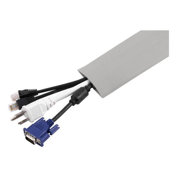 slide 5 of 6, Ativa Cable Management Tube, Gray, 1 ct