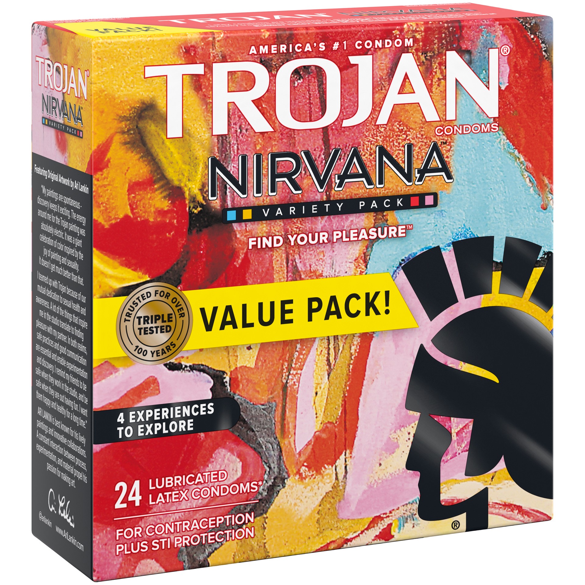 slide 3 of 4, Trojan Nirvana Collection Variety Pack Condoms - 24 count, 24 ct