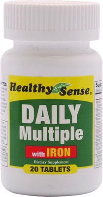 slide 1 of 1, Health Sense Daily Multiple W Iron, 20 ct