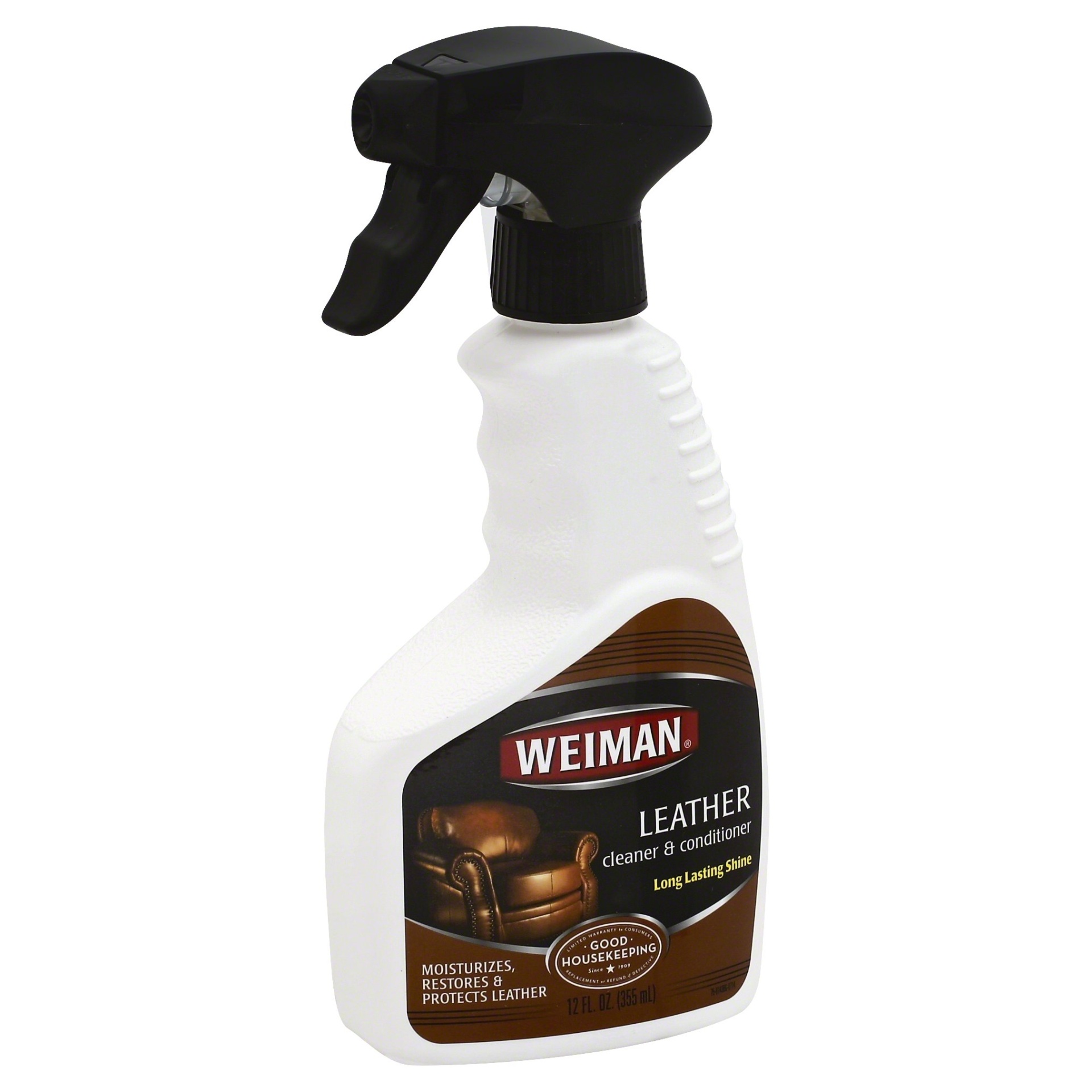 slide 1 of 1, Weiman Leather Cleaner & Polish, 12 oz