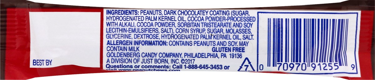 slide 3 of 8, Goldenbergs Original Dark Peanut Chews 2 ea, 2 ct