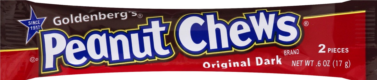 slide 5 of 8, Goldenbergs Original Dark Peanut Chews 2 ea, 2 ct