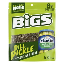 Bigs Vlasic Dill Pickle Sunflower Seeds, 5.35 oz. Bag
