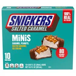 Snickers Ice Cream Bar Salted Caramel Mini - 7.8 oz