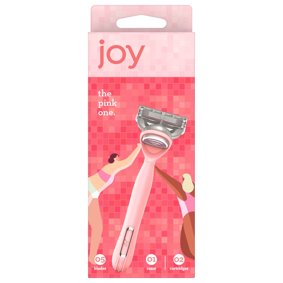 slide 1 of 2, Joy Razor Handle With Refill - Each, 1 ct