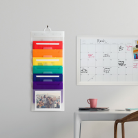 slide 2 of 9, U Brands Cascading Wall Organizer, 14 x 34 in