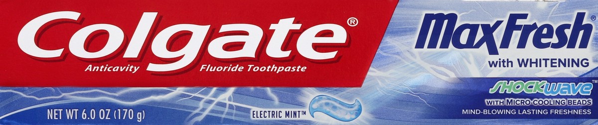 slide 2 of 6, Colgate Max Fresh Mint Toothpaste, 6 oz