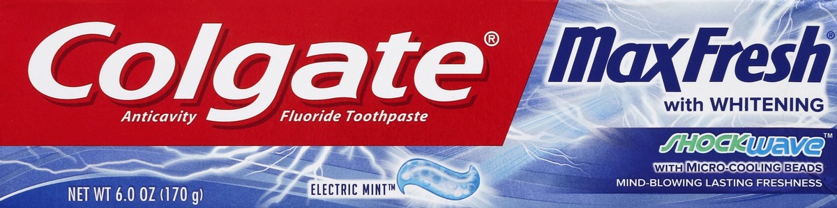 slide 5 of 6, Colgate Max Fresh Mint Toothpaste, 6 oz