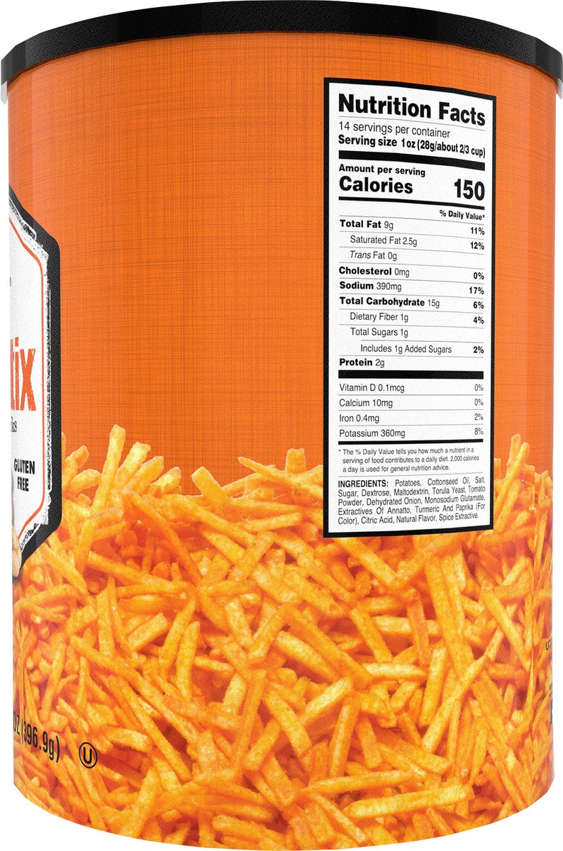 slide 8 of 12, Utz 14 oz Utz Barbeque Potato Stix Canister, 14 oz