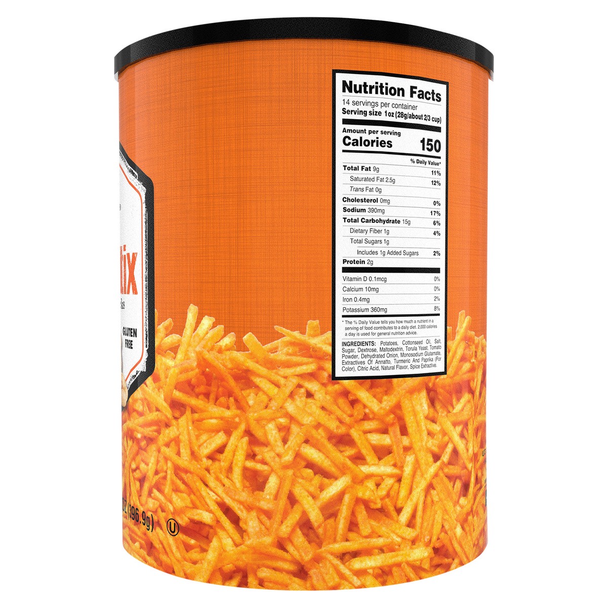 slide 10 of 12, Utz 14 oz Utz Barbeque Potato Stix Canister, 14 oz