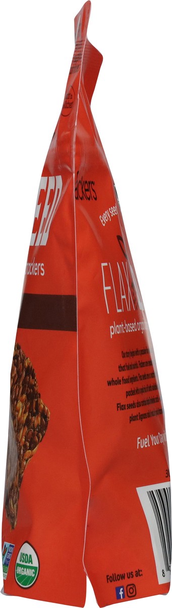 slide 8 of 12, Flackers Organic Plant-Based Flax Seed Savory Crackers 5 oz, 1 ct