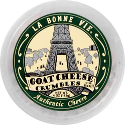 La Bonne Vie Goat Cheese Crumbles, with Basil