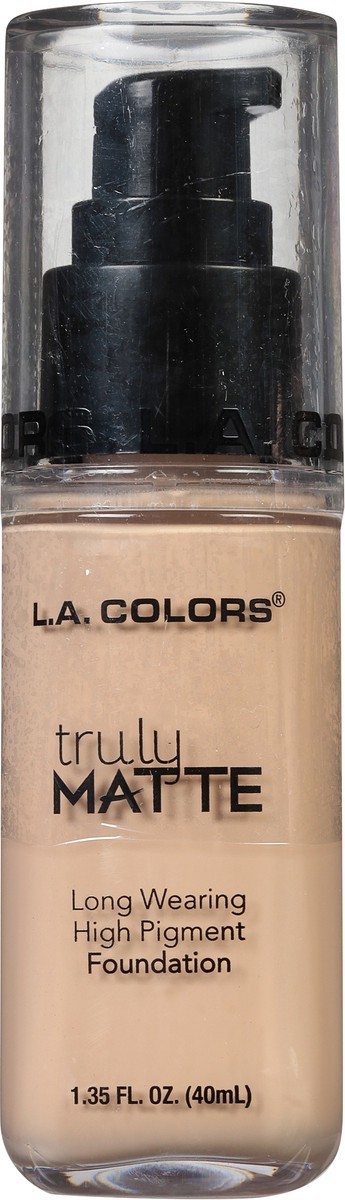slide 6 of 9, L.A. Colors Truly Matte Natural Foundation, 1.35 fl oz