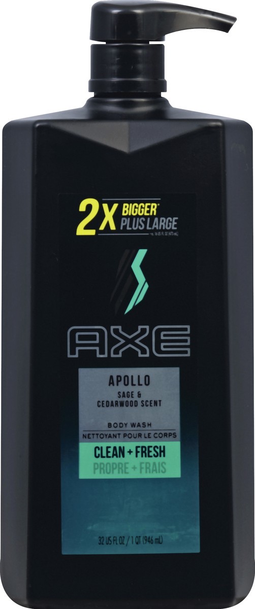 slide 2 of 2, AXE Body Wash Apollo, 32 oz Pump, 32 oz