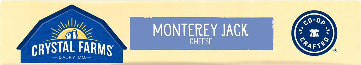 slide 2 of 8, Crystal Farms Monterey Jack Cheese Block, 7 oz, 7 oz