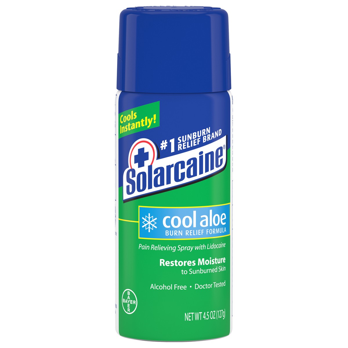 slide 1 of 8, Solarcaine Cool Aloe Burn Relief Spray 4.5 oz Aerosol, 4.5 oz