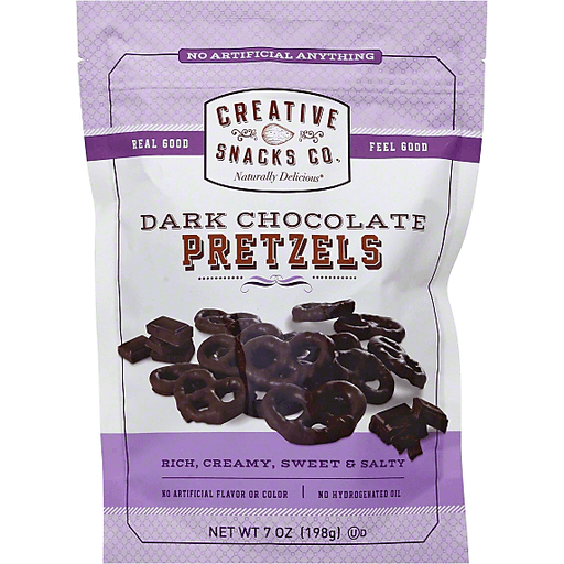 slide 3 of 4, Creative Snacks Co Dark Chocolate Pretzel Large Snack, 7 oz