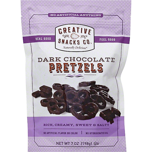 slide 2 of 4, Creative Snacks Co Dark Chocolate Pretzel Large Snack, 7 oz