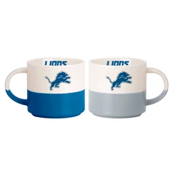 Lions Stackable 15oz Coffee Mug Set