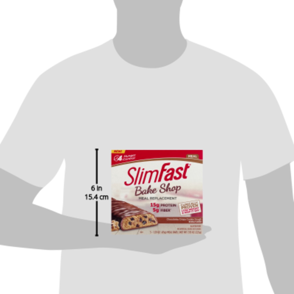 slide 3 of 9, SlimFast bake shop chocolatey crispy cookie dough meal replacement bar, 5 ct