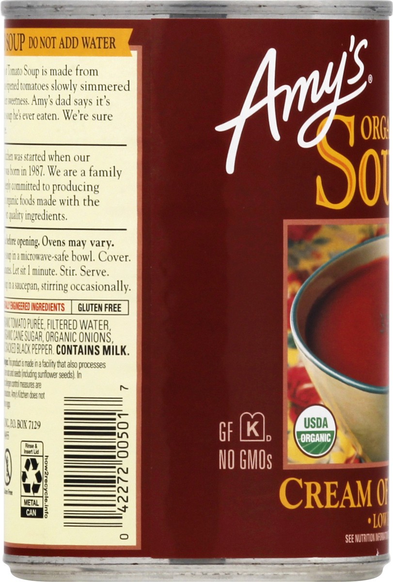 slide 9 of 9, Amy's Kitchen Cream of Tomato Soup, 14.5 oz