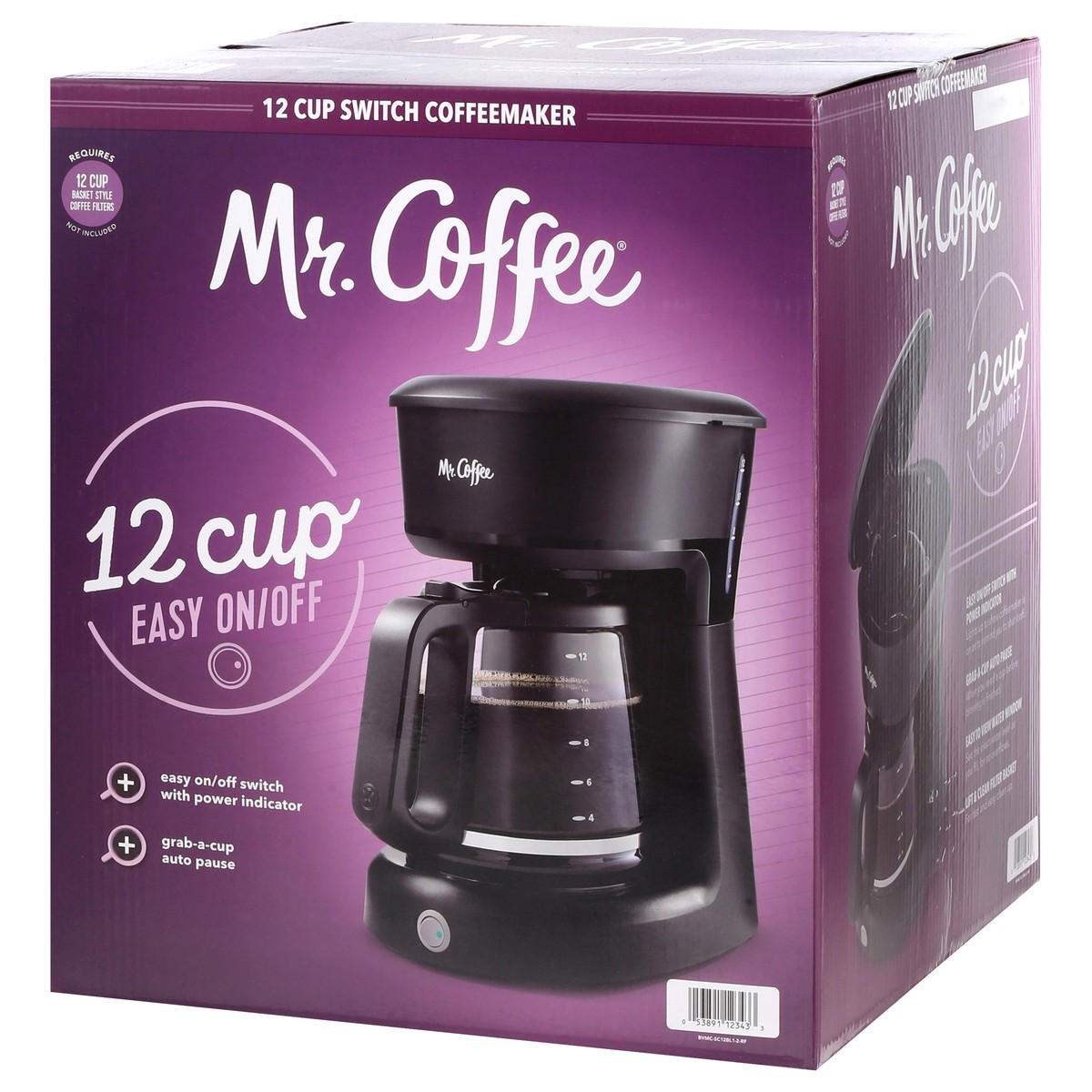 slide 9 of 12, Mr. Coffee 12 Cup Switch Coffeemaker 1 Each, 1 ct